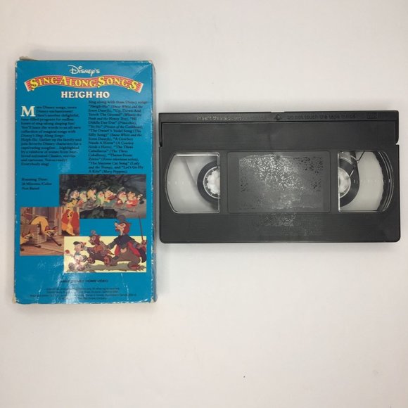 Vintage Set 6 Disney's Sing Along Songs VHS Be Guest Bare Necessities Christmas - Picture 9 of 14